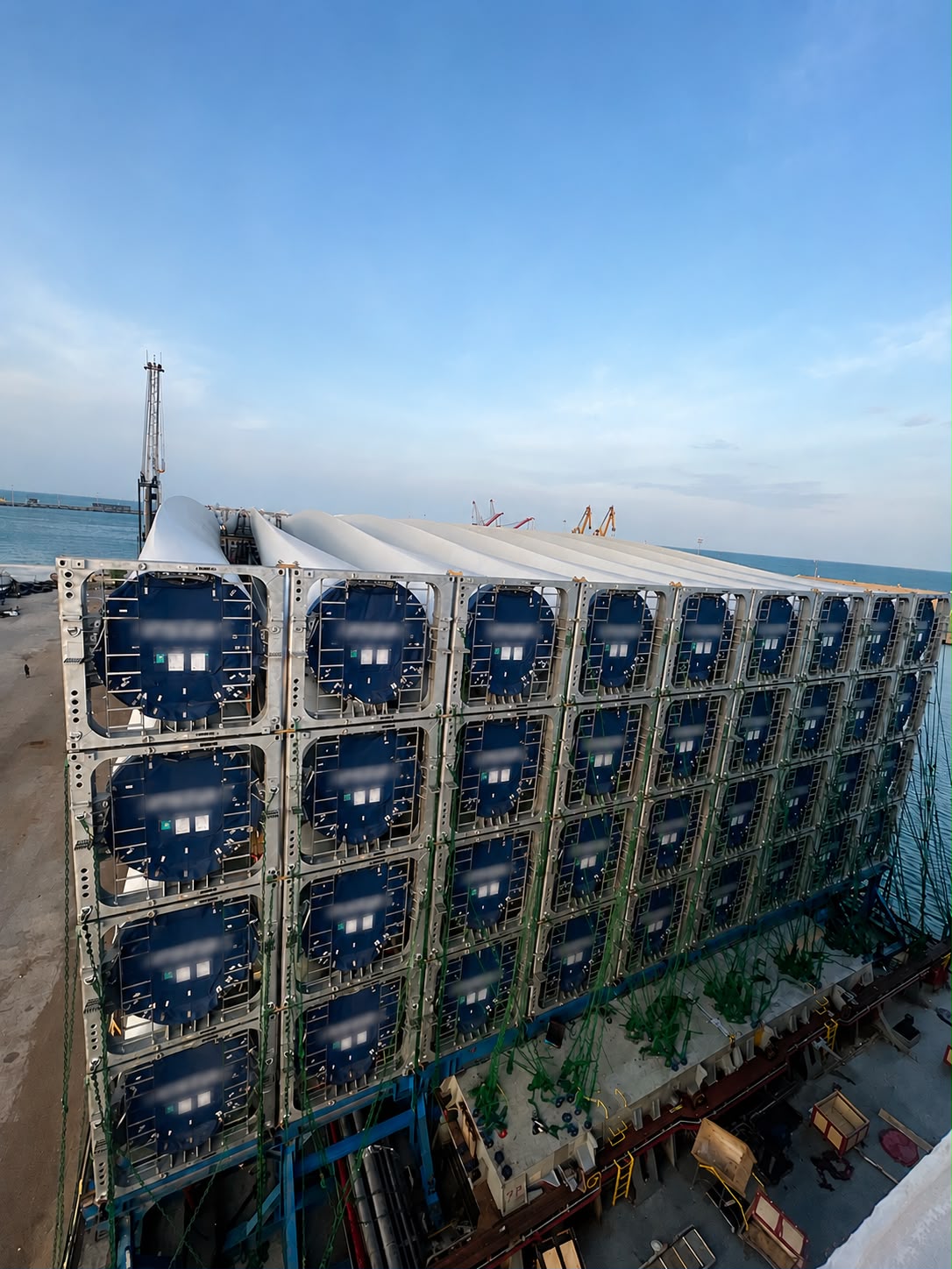 Marine engineering — sea-fastening installation